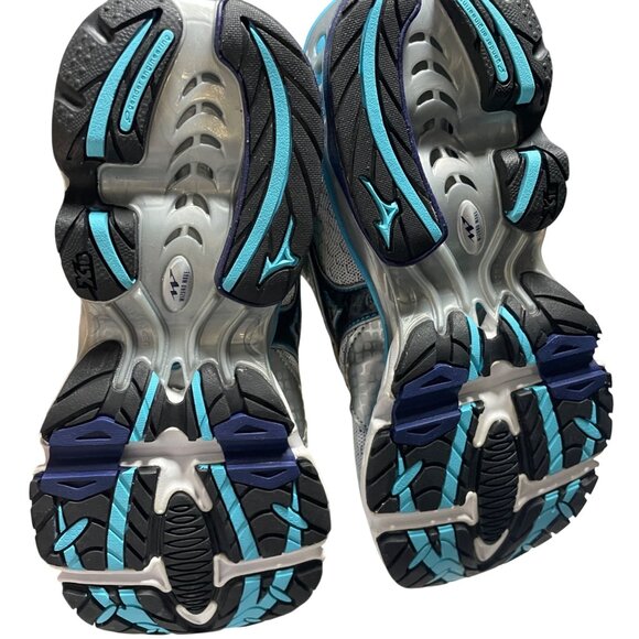 Mizuno Womens Wave Creation 14 Running Shoes W7.5 White/Blue - Picture 4 of 5